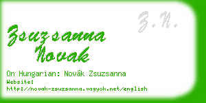 zsuzsanna novak business card